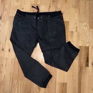 Enzo Mens Jeans 686 Pants Black Size 48 Joggers With Pockets